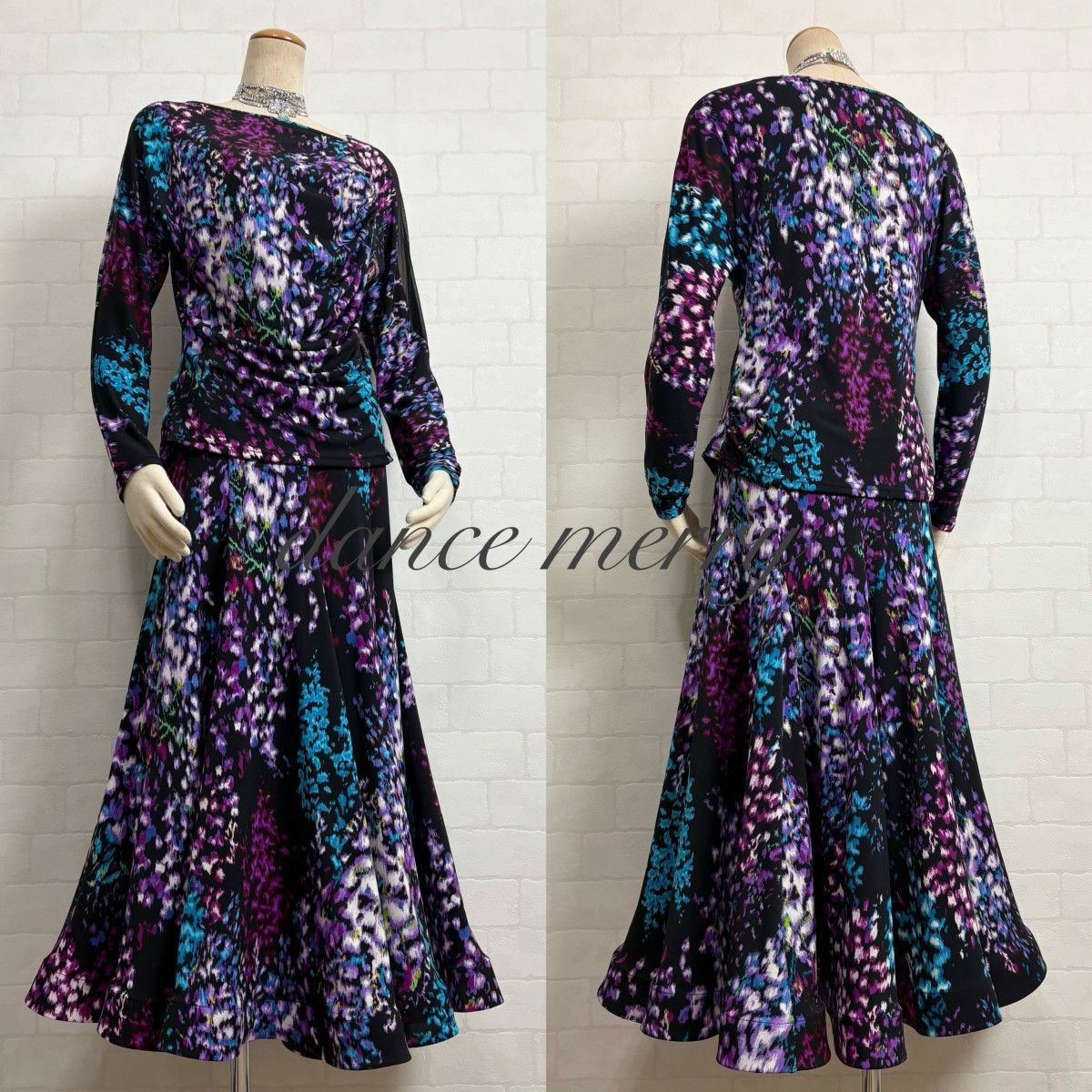 新品　社交ダンス　ツーピース　黒　黄色　青　パーティ　セットアップ　9262 2025年最新】Yahoo!オークション -社交ダンスツーピースの中古品・新品