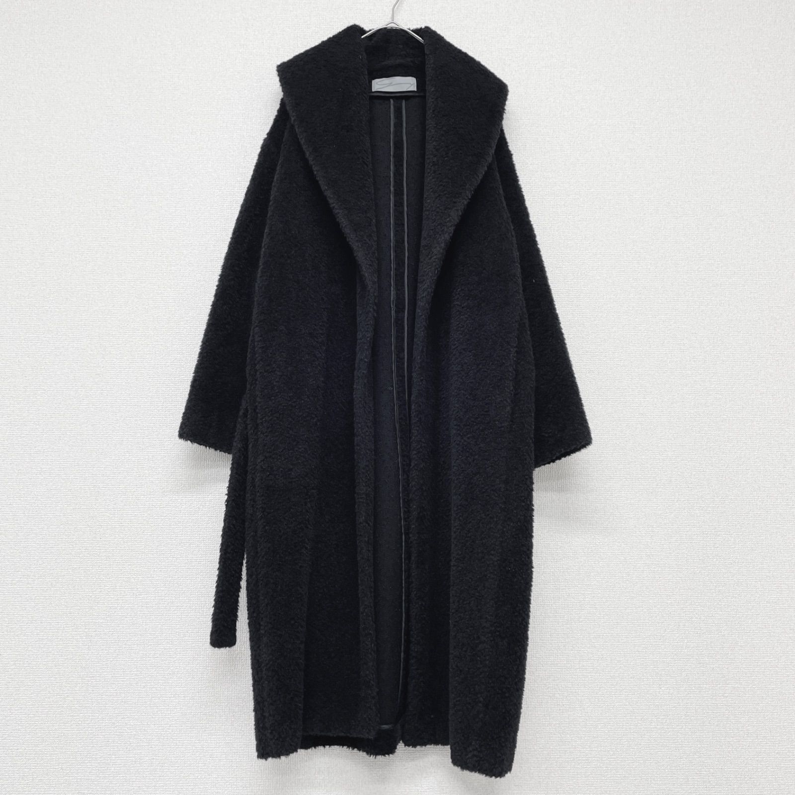 GENNY ジェニー ロングコート シャギー ベルト アルパカ ウール