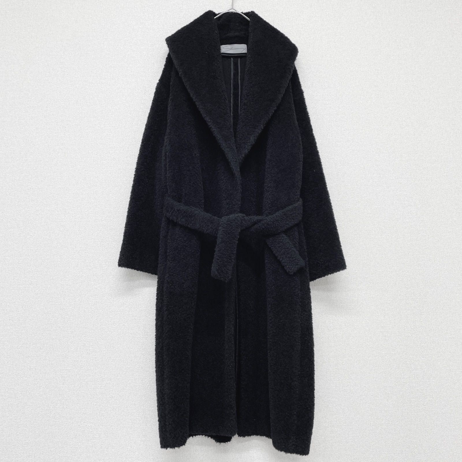 GENNY ジェニー ロングコート シャギー ベルト アルパカ ウール