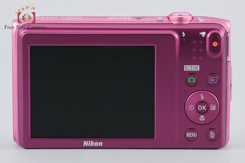 Nikon ニコン 【中古】Nikon ニコン COOLPIX S3600 アザレアピンク
