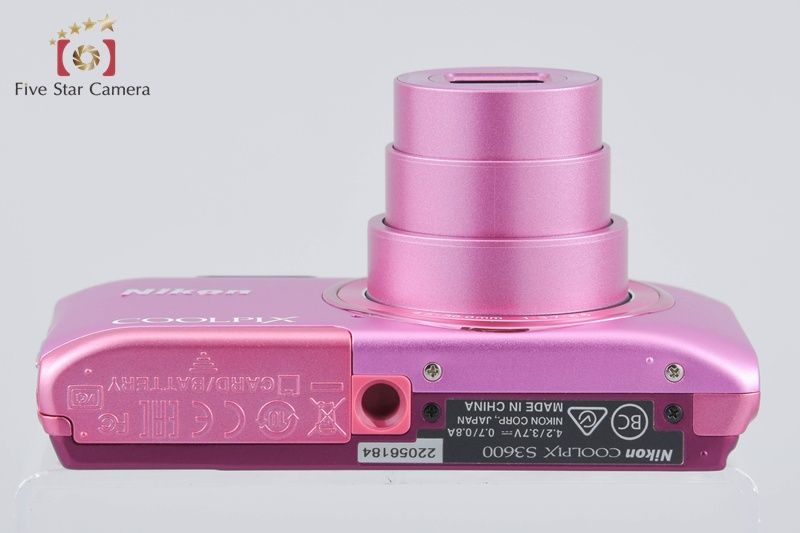 Nikon coolpix S3600 【美品】アザレアピンク Nikon COOLPIX S3600 pink 20.0MP Digital Camera from japan | eBay