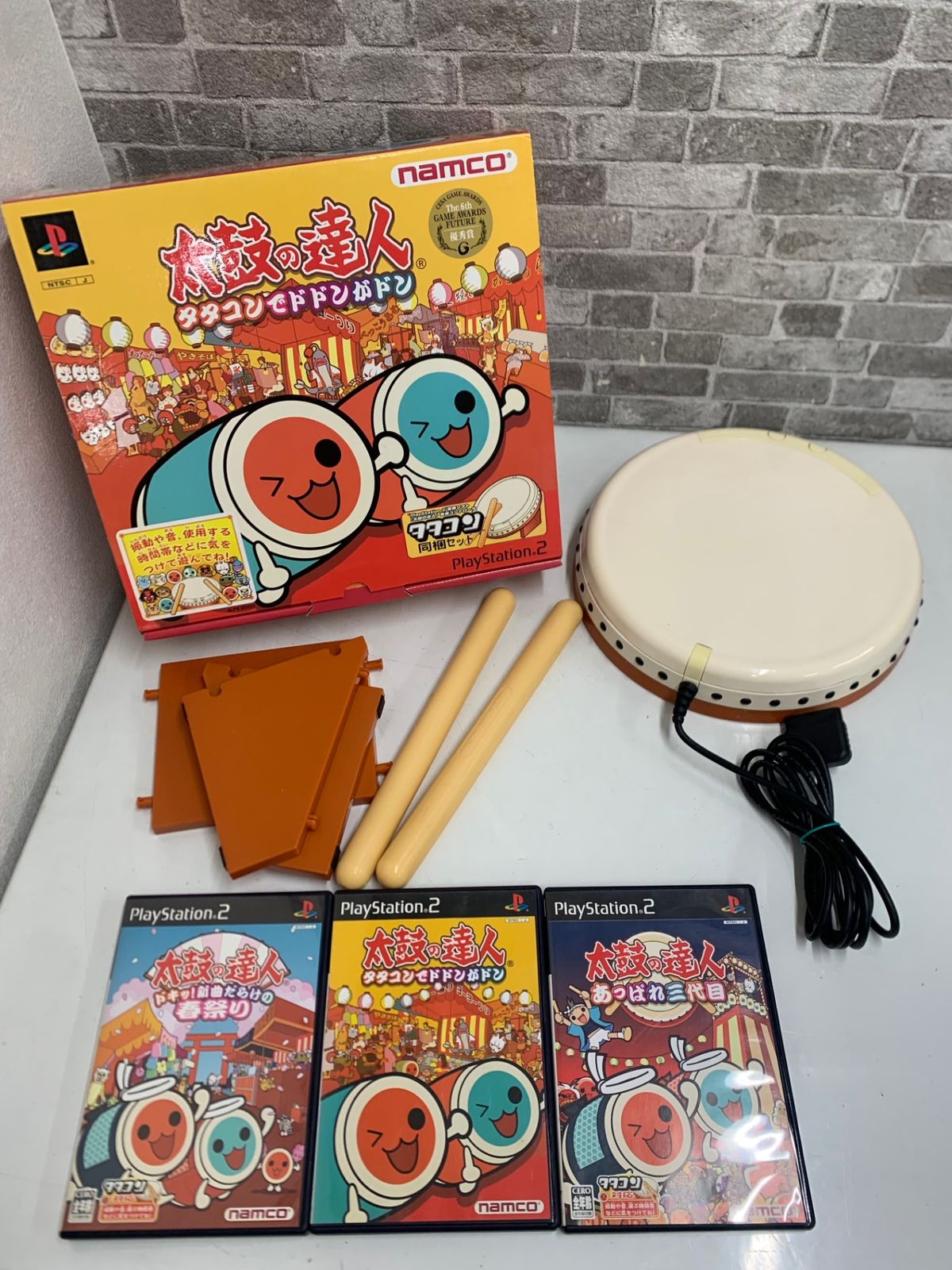 PlayStation2 PS2 太鼓の達人 タタコン ソフト3本付き - メルカリ