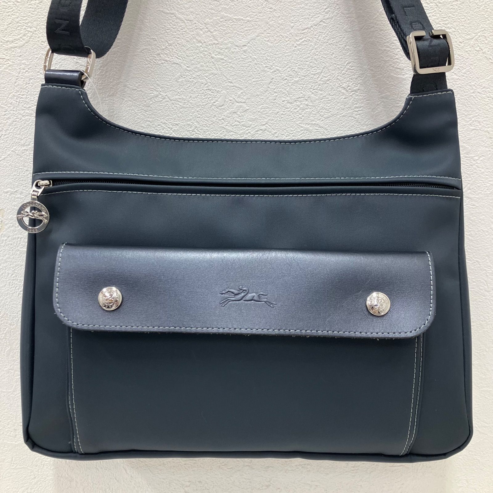 7691 LONGCHAMP ロンシャン ショルダーバッグ グレー レディース 