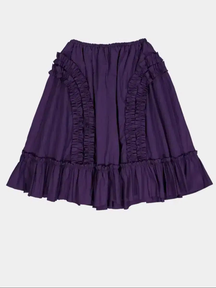Saenginstudios ラッフル ナイロン スカート 小売 PURPLE パープル