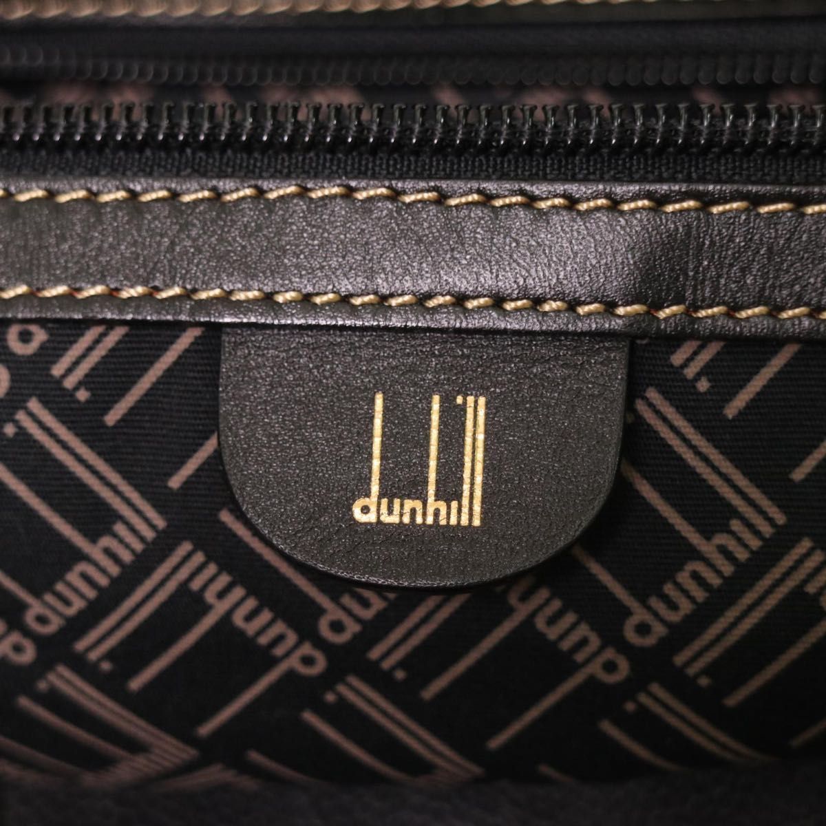 dunhill ダンヒル 本革 レザー ボストンバッグ 旅行バッグ ブラック 大