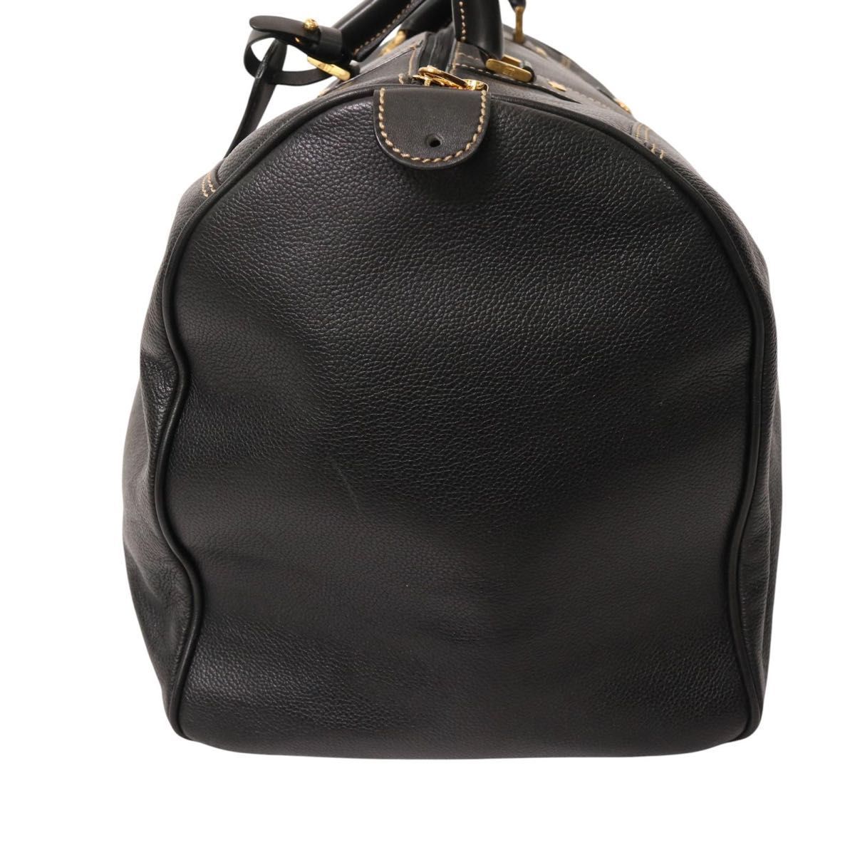 dunhill ダンヒル 本革 レザー ボストンバッグ 旅行バッグ ブラック 大