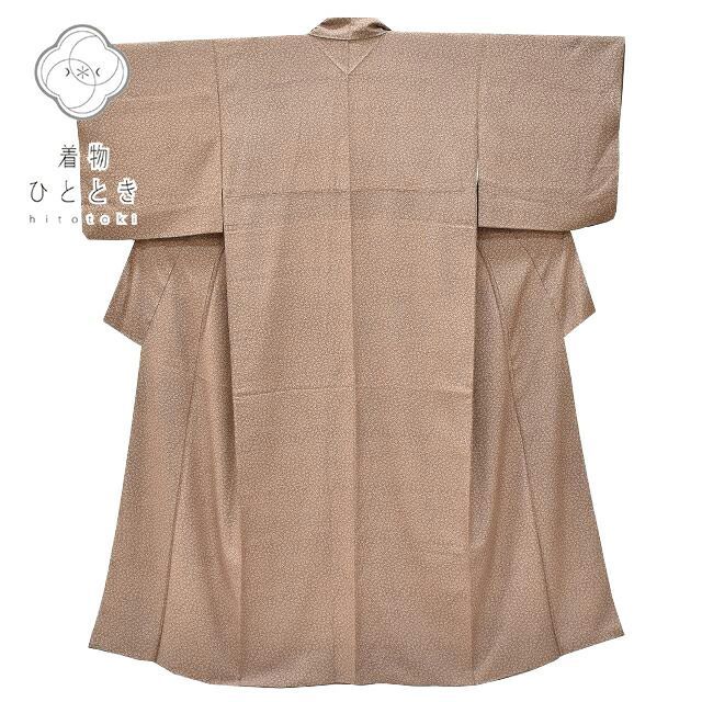 中古】 江戸小紋 正絹 リサイクル着物 仕立て上がり 縮緬 袷 裄63.5cm