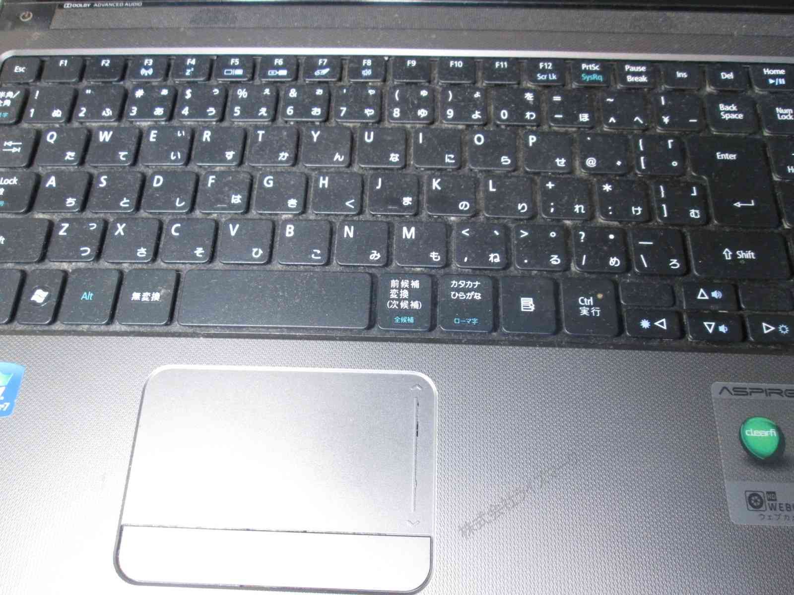 Acer Aspire AS5750-F54D/K【Core i5 2450M】 【Windows7世代のPC