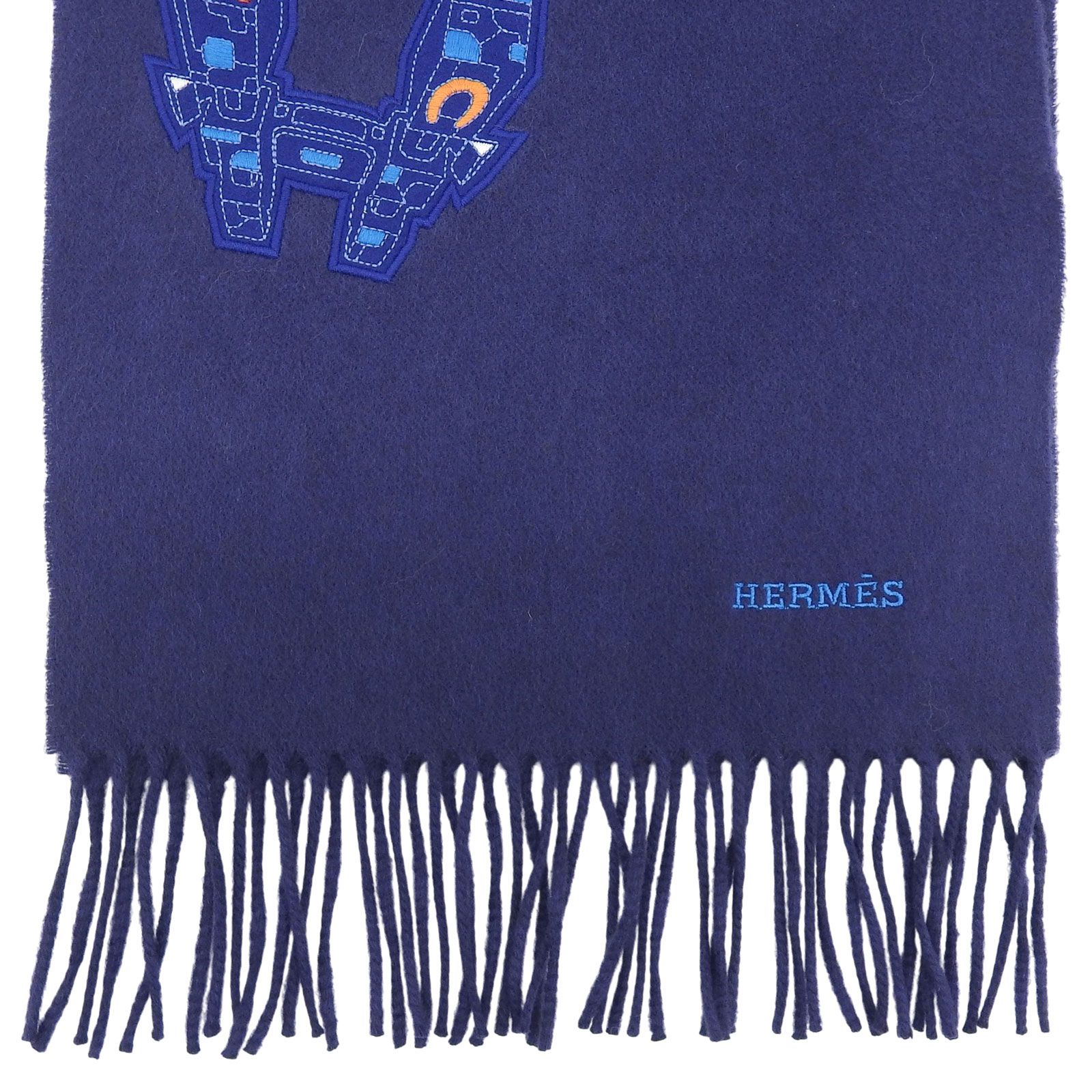 未使用品△HERMES エルメス IMPRIME HERMES ODYSEE カシミヤ100％ H