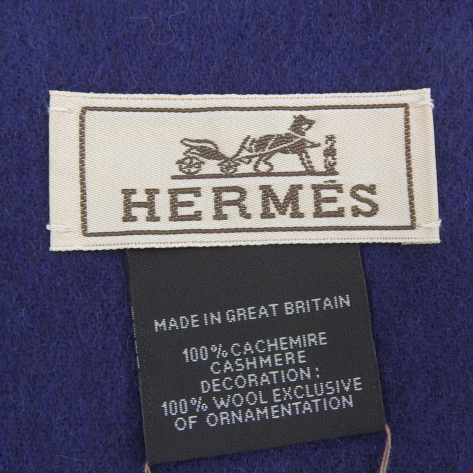未使用品△HERMES エルメス IMPRIME HERMES ODYSEE カシミヤ100％ H