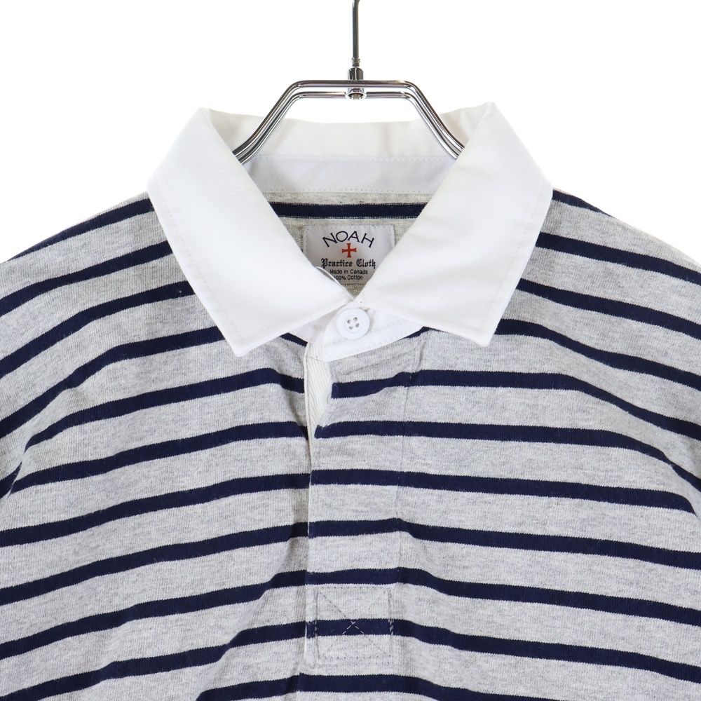 NOAH (ノア) Rugby Polo Shirt ボーダーラガーシャツ 長袖ポロシャツ