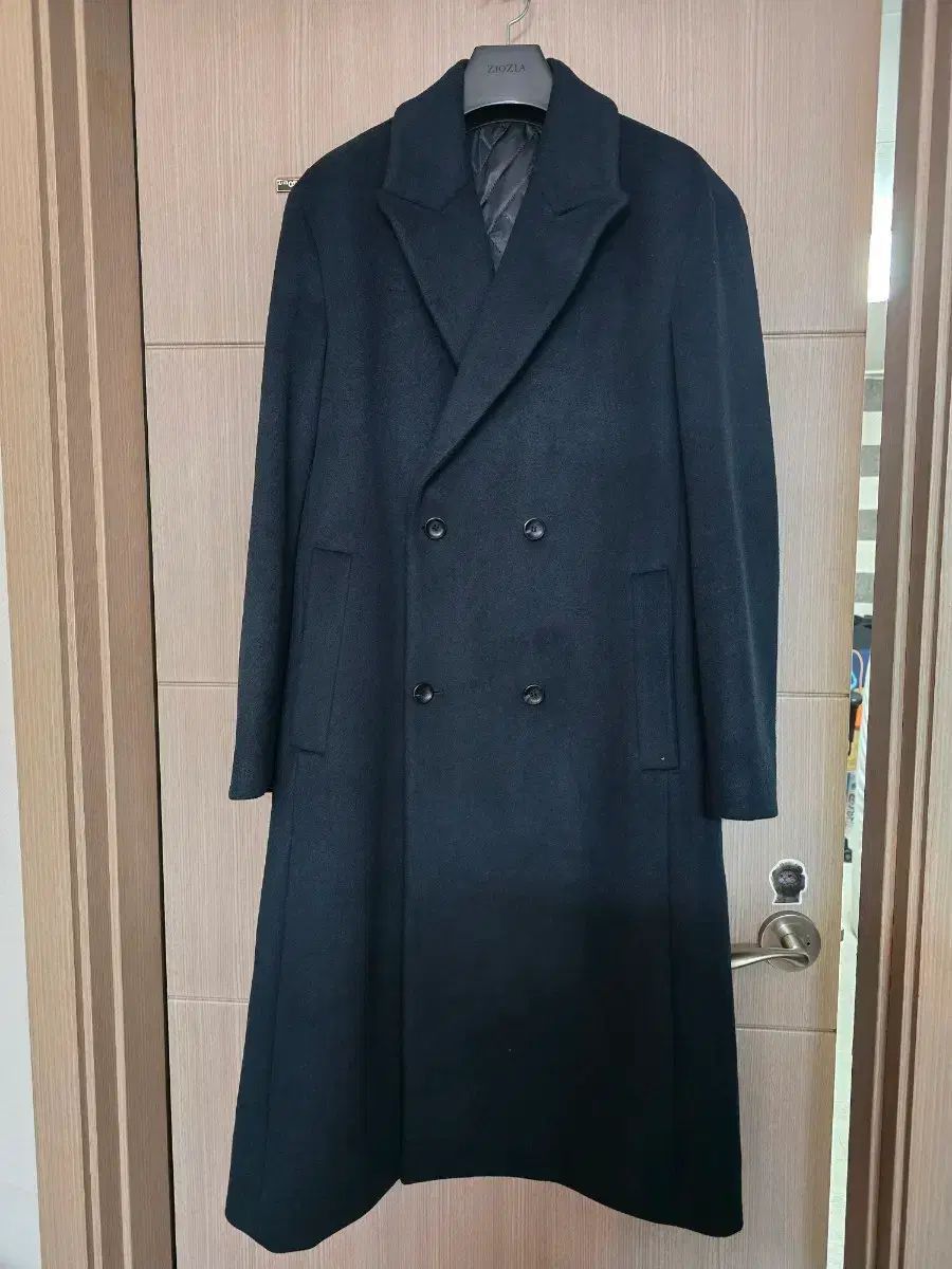 ジオジア ダークグリーン ダブル ファッション ロングコート Dark