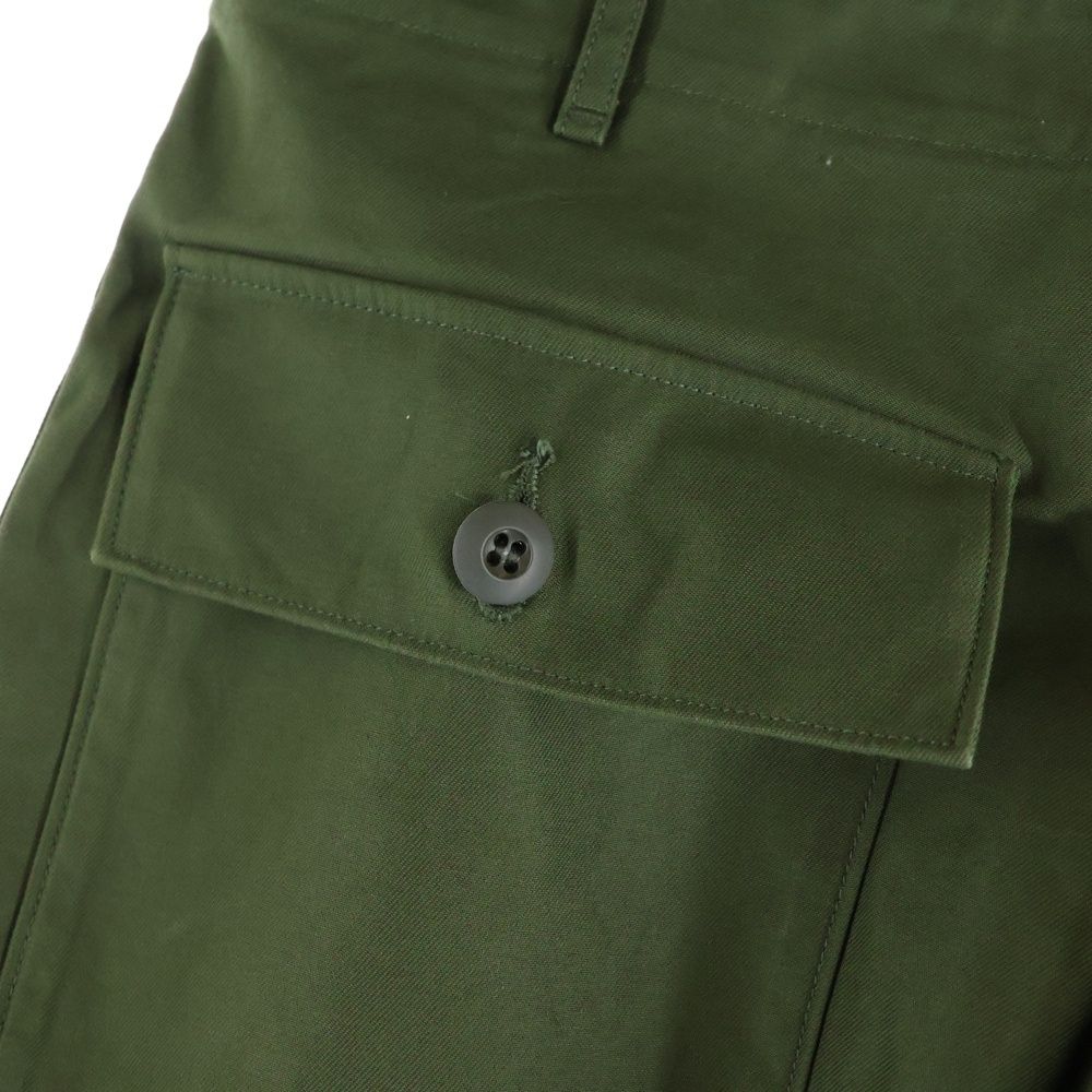 CIOTA (シオタ) スビンコットンバックサテンベイカーパンツ カーキ