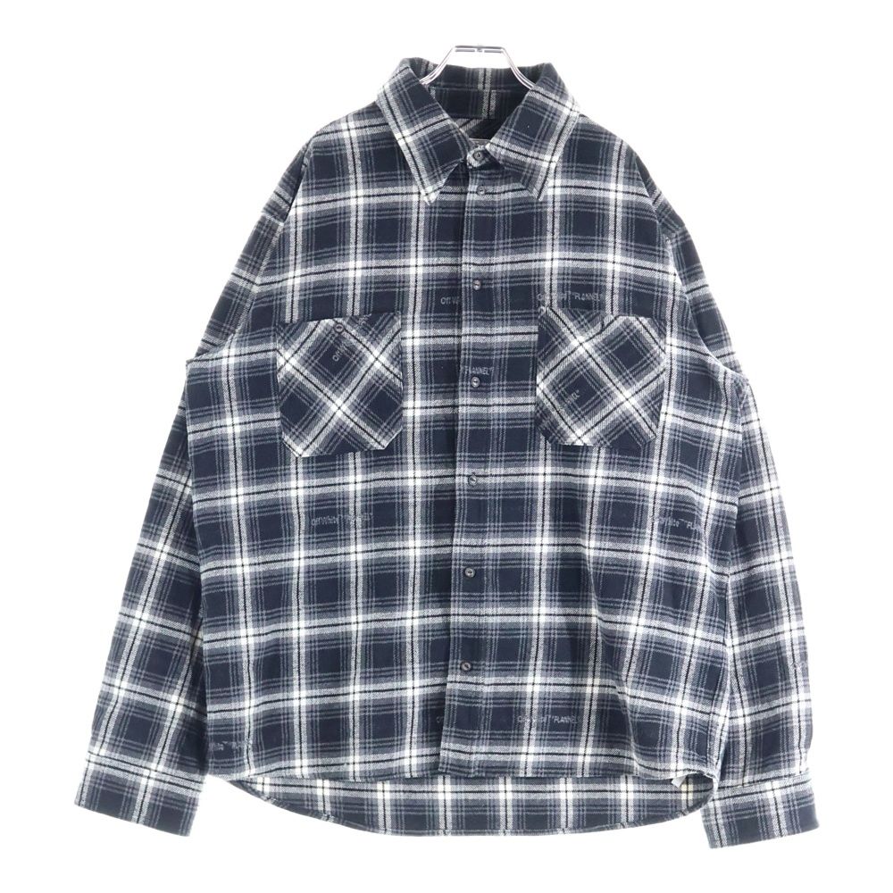 OFF-WHITE (オフホワイト) 20AW STENCIL FLANNEL CHECK SHIRT バック