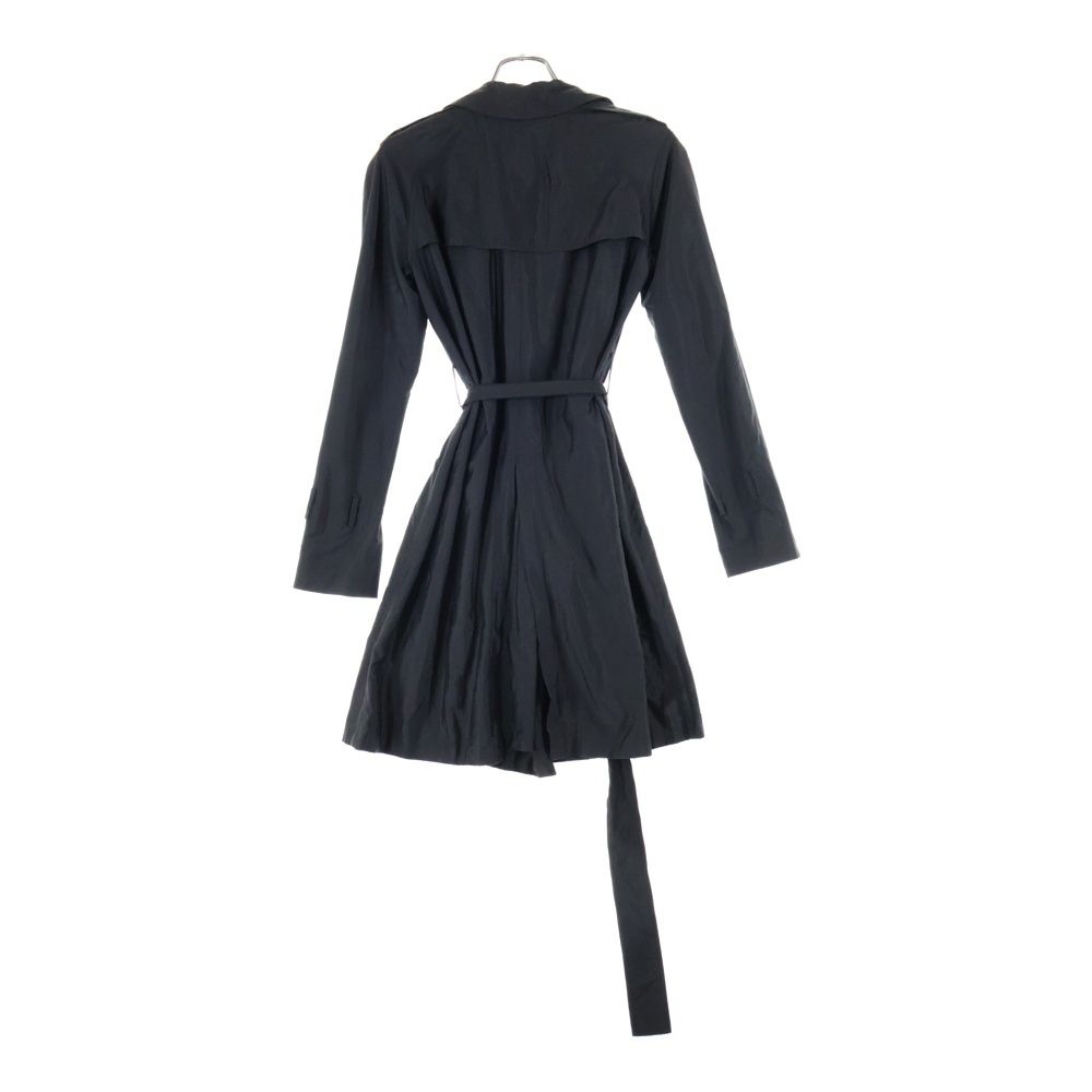 GUCCI (グッチ) レザーバックル ナイロン トレンチコート ブラック