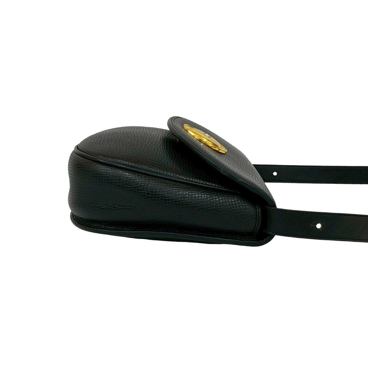 極 美品 Christian Dior ディオール ヴィンテージ CD ロゴ 金具 レザー