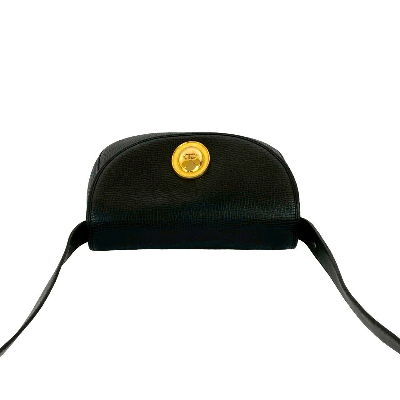 極 美品 Christian Dior ディオール ヴィンテージ CD ロゴ 金具 レザー