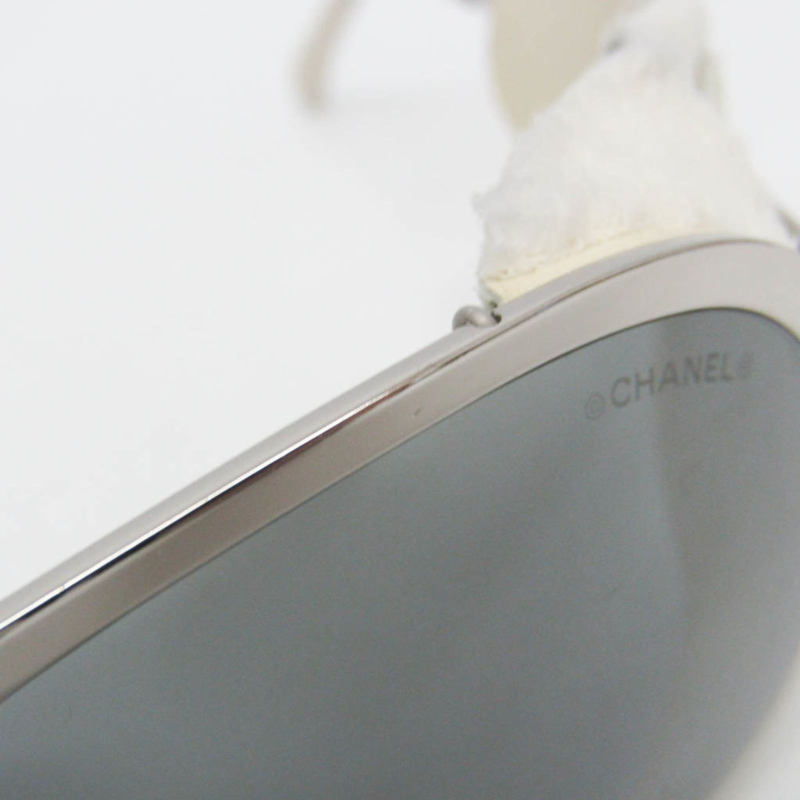 シャネル(Chanel) レディース アビエーター サングラス シルバー ココ