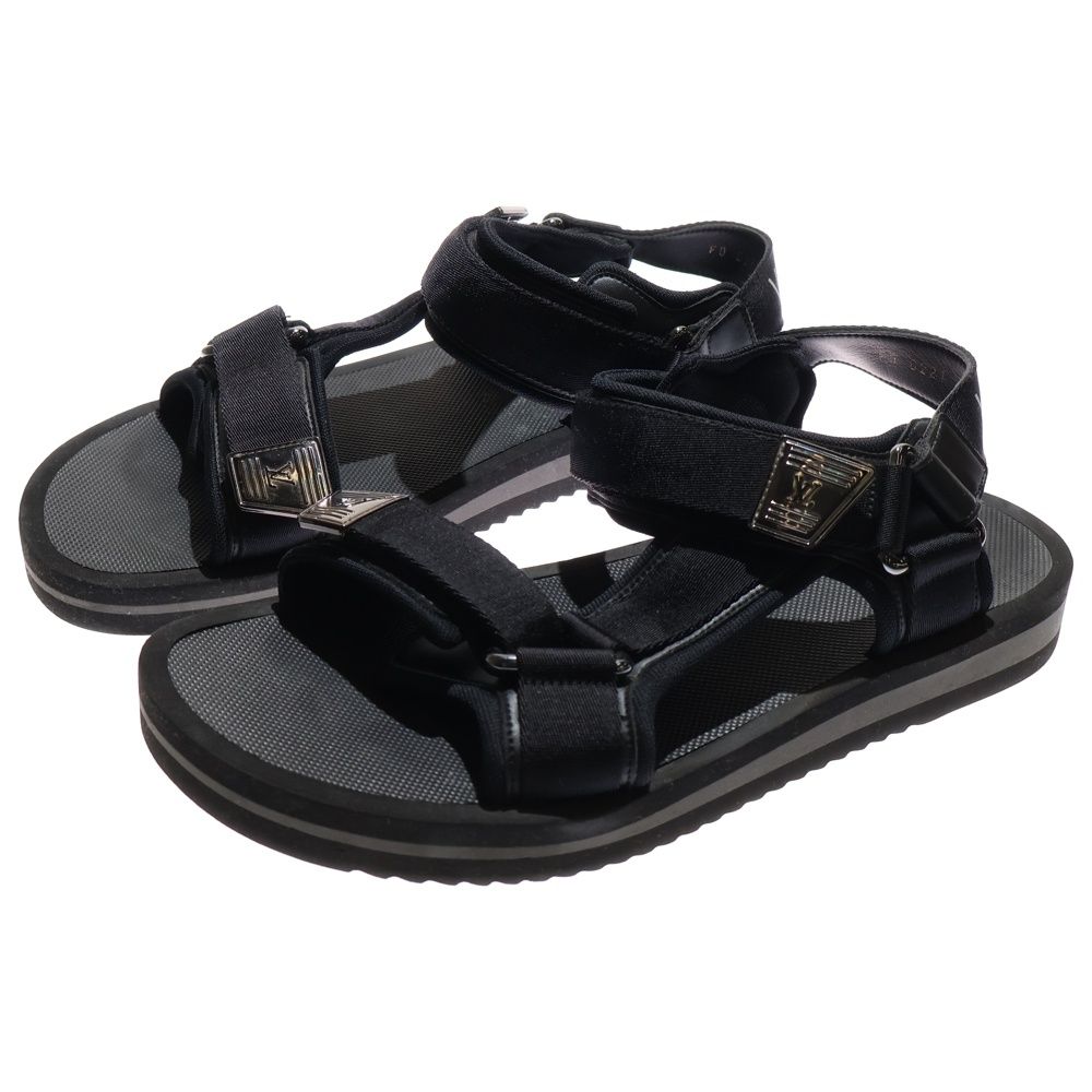 【26cm】LOUIS VUITTON ルイヴィトン パナマライン サンダル美品 LOUIS VUITTON (ルイヴィトン) 21SS パナマ ライン レザー ナイロン