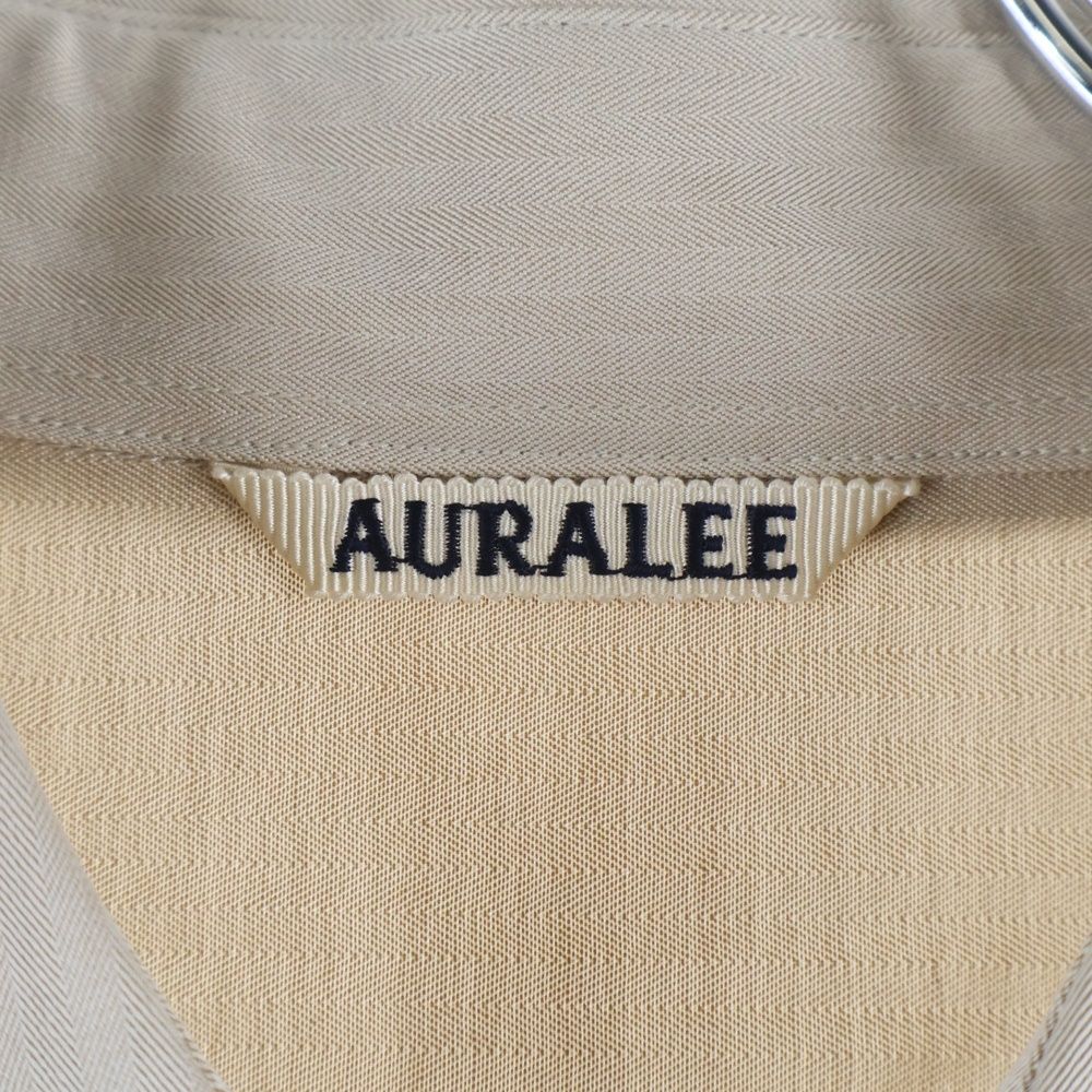 AURALEE (オーラリー) 22SS WASHED FINX HERRINGBONE HALF SLEEVED
