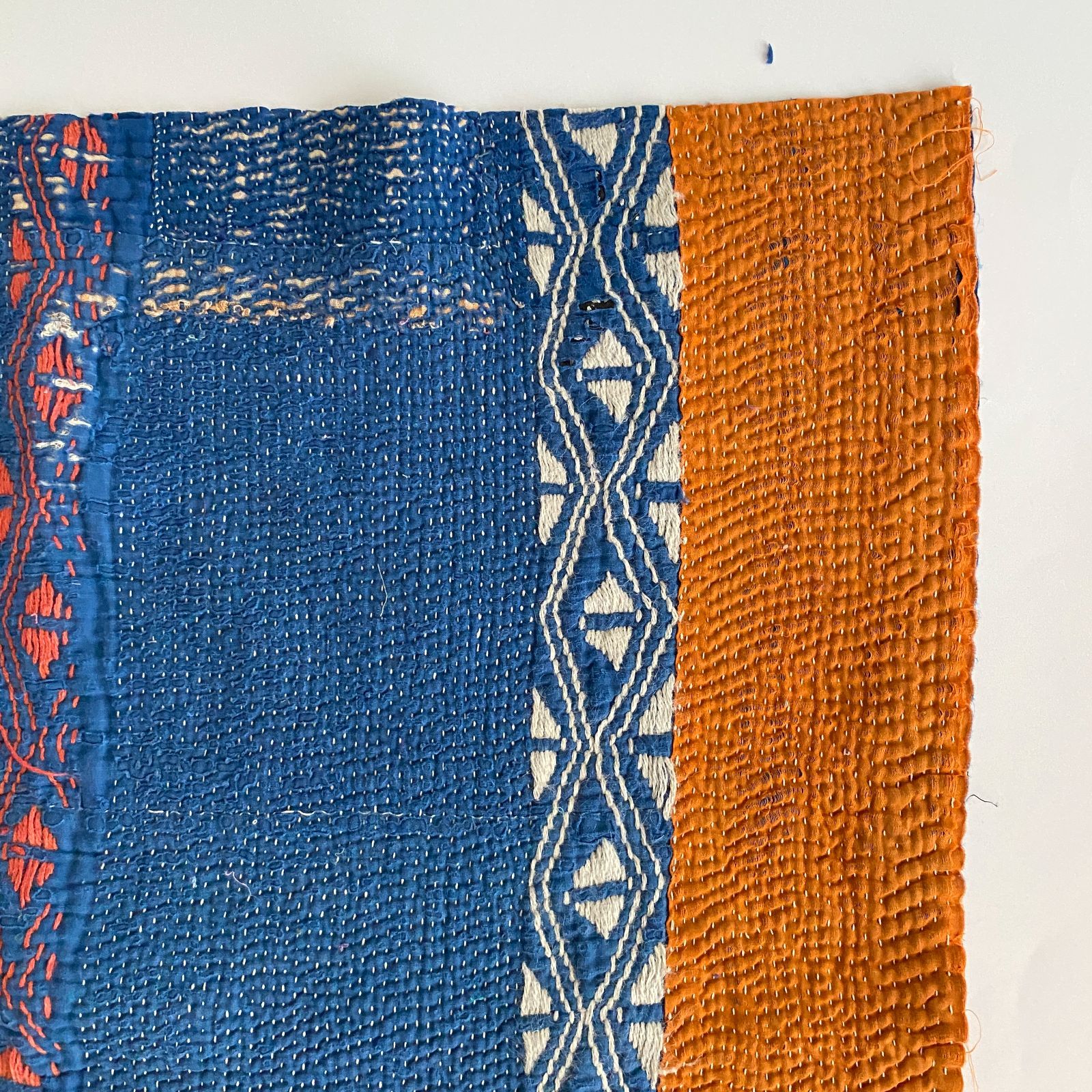 3521 ラリーキルト カンタキルト オールドファブリック ハギレ インド