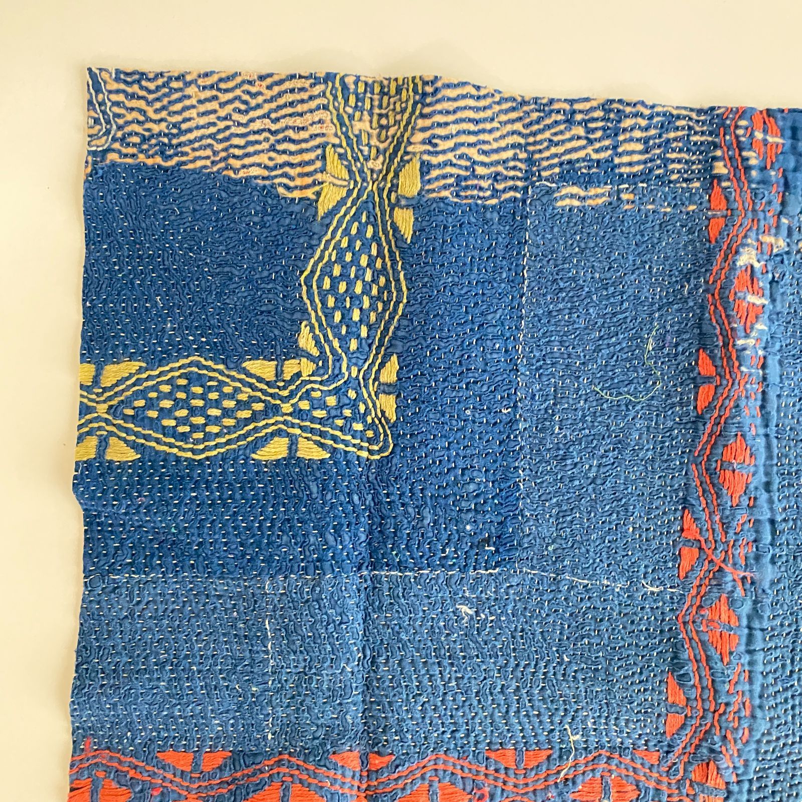 3521 ラリーキルト カンタキルト オールドファブリック ハギレ インド