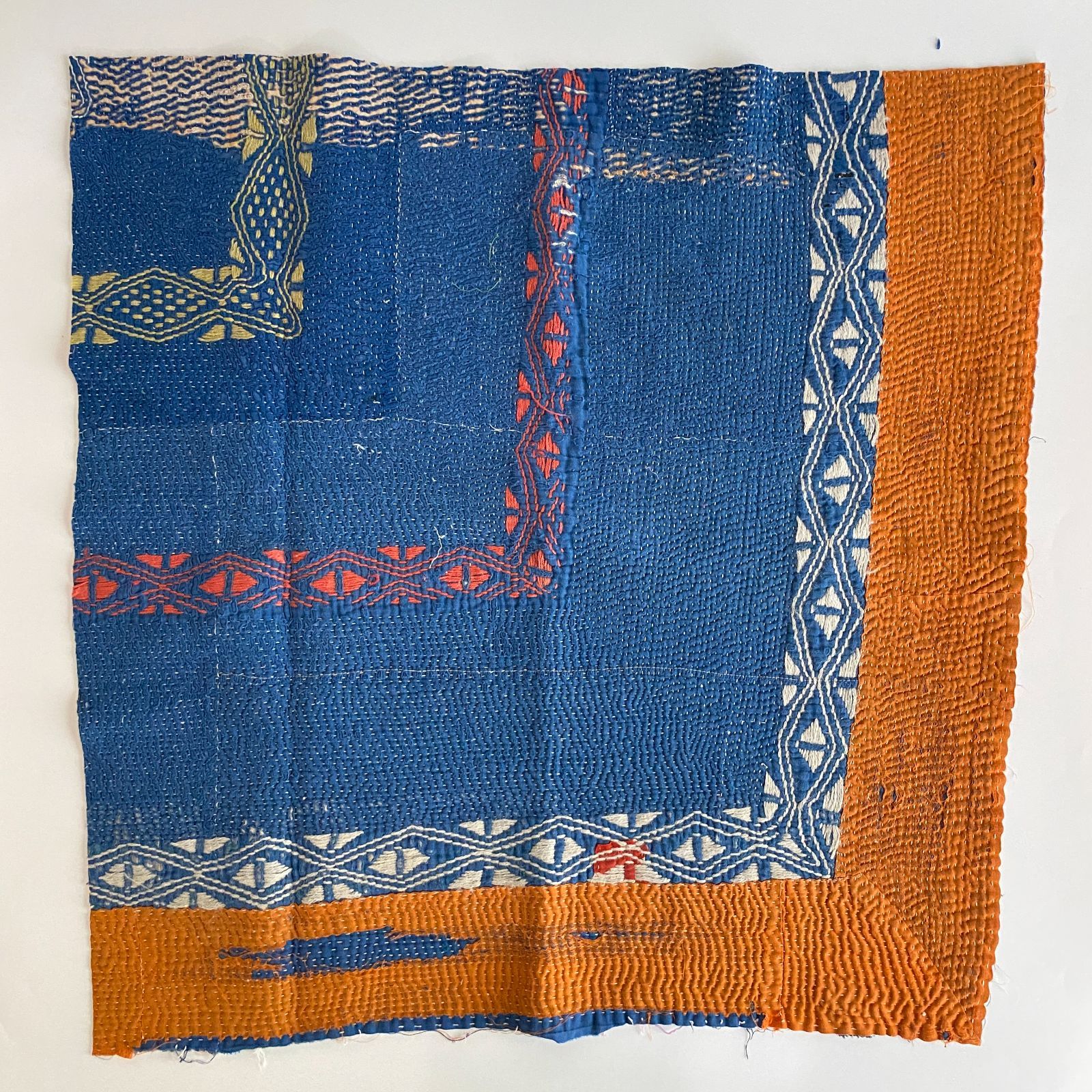 3521 ラリーキルト カンタキルト オールドファブリック ハギレ インド