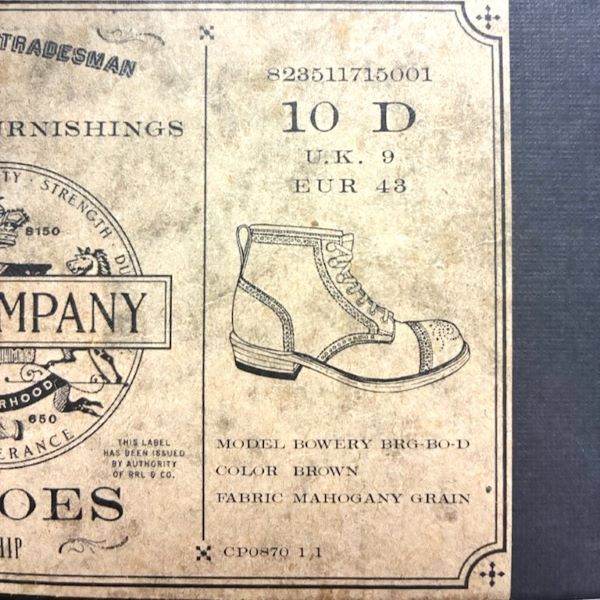新品 RRL ダブルアールエル イギリス製 BOWERY BOOTS BROGUE バワリー 