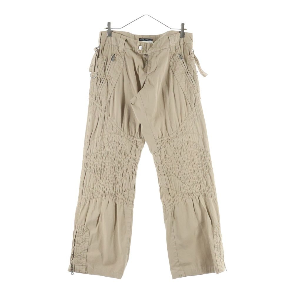 DOLCE&GABBANA ベージュ カーゴパンツ DOLCE & GABBANA (ドルチェアンドガッバーナ) 00S コットン サイド
