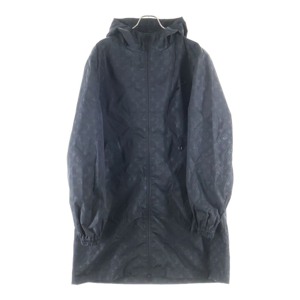 LOUIS VUITTON (ルイヴィトン) 22AW モノグラム ジップアップ ナイロンコート RM222Q ON5 HNK48W ブラック