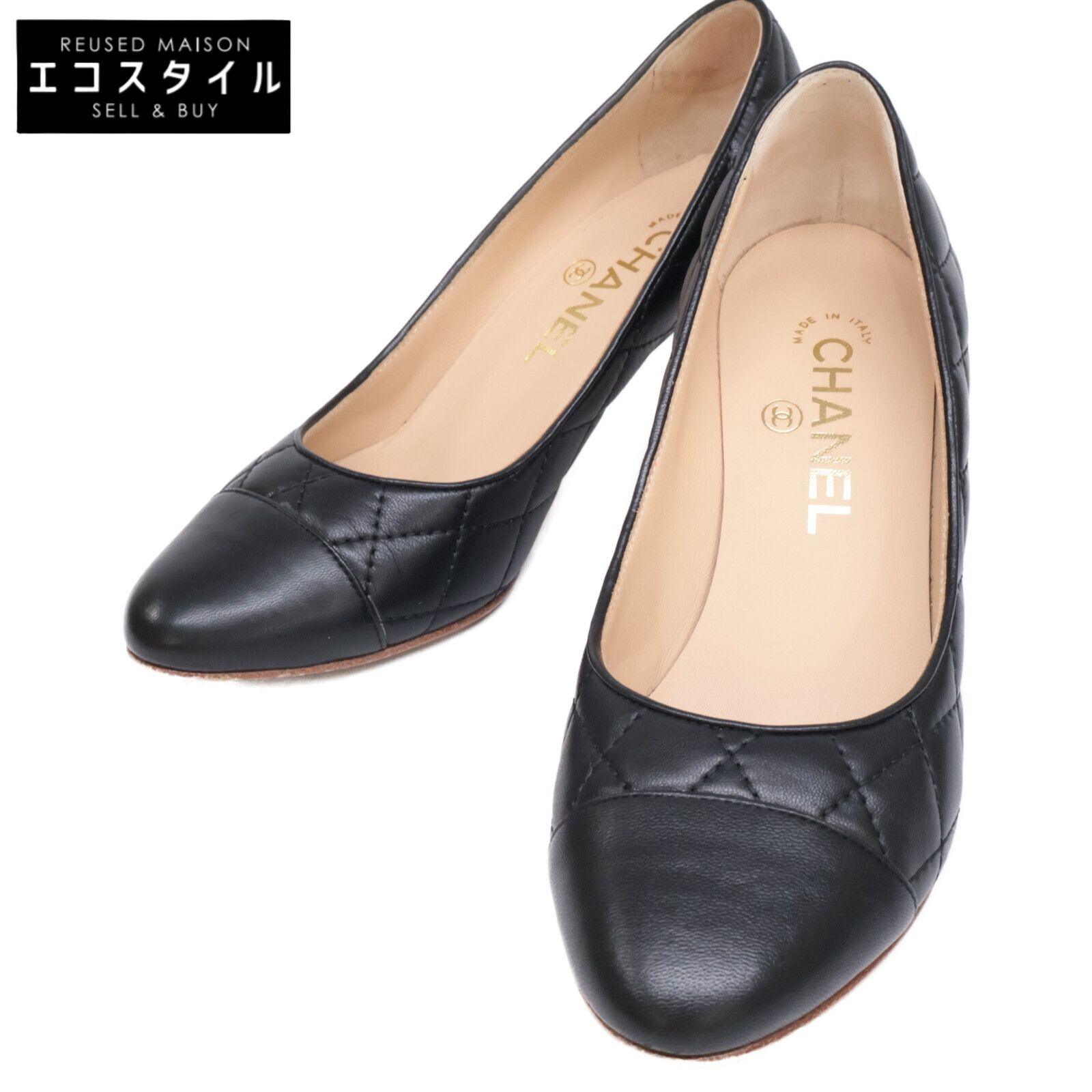 CHANEL シャネル G29266 ココマーク マトラッセ パンプス/ 35 1/2