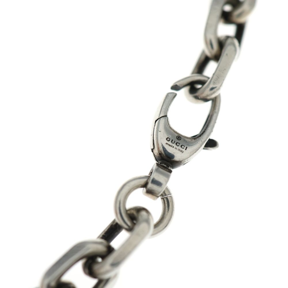 GUCCI (グッチ) インターロッキングG チェーン ブレスレット シルバー