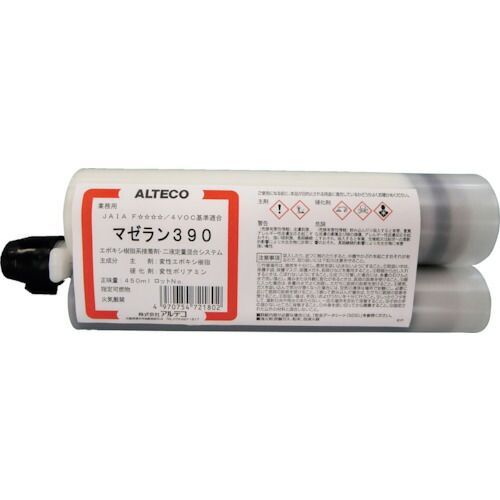 アルテコ　業務用　ガンタイプ２液エポキシ接着剤　マゼラン３９０　４５０ｍｌ（土木・建築用／水中硬化可能）