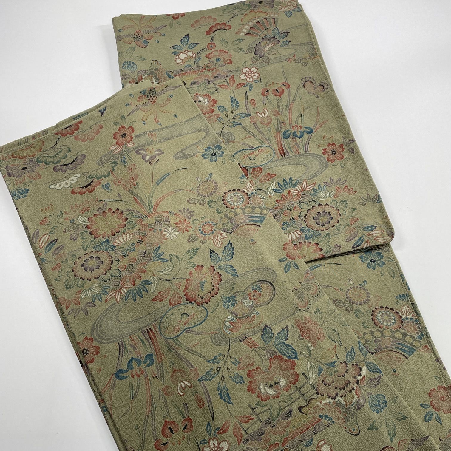 小紋 型染め 5枚 正絹 着物おまとめ売り 同梱購入歓迎 リメイク用