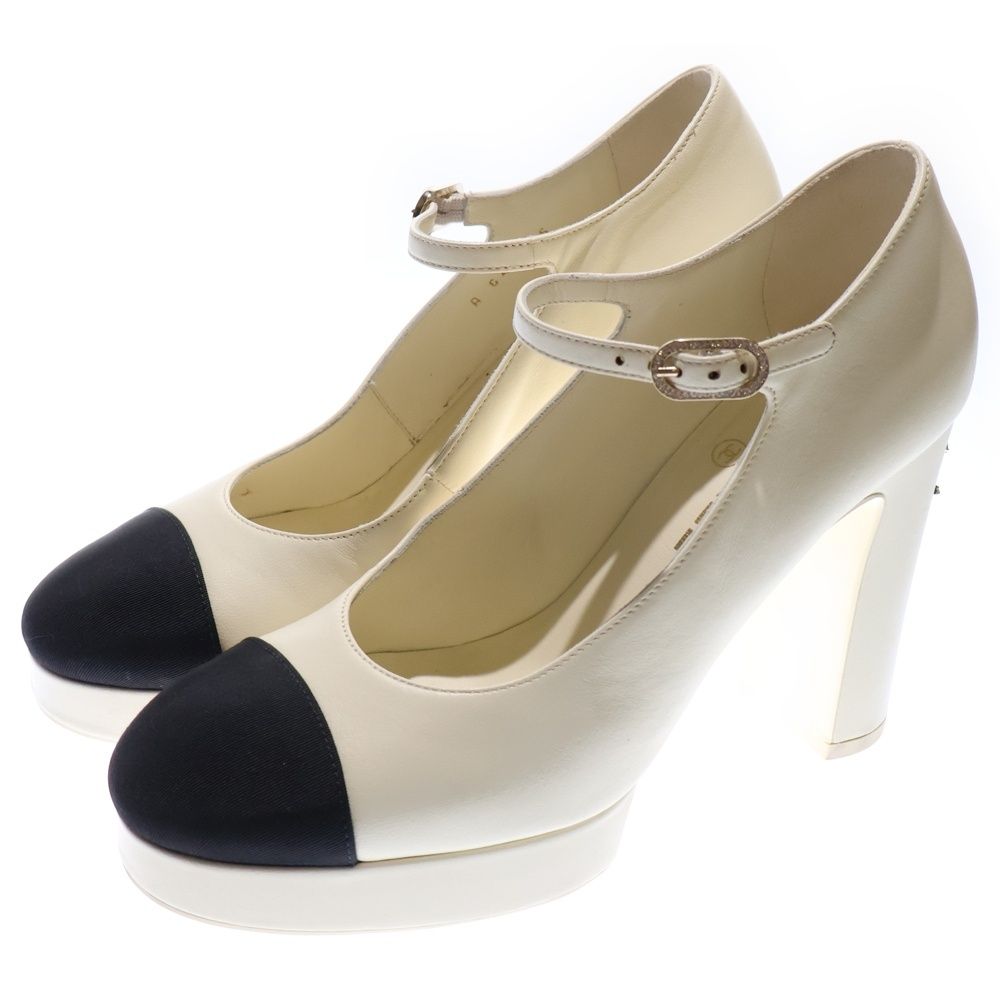 シャネル 靴 グリッターメリージェーン パンプス サイズ38 25cm シャネル 靴 グリッターメリージェーン パンプス サイズ38 25cm