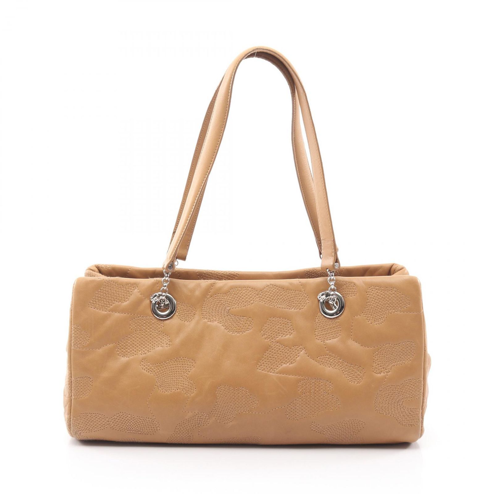 カルティエ CARTIER ハンドバッグ パンテール ベージュ レザー