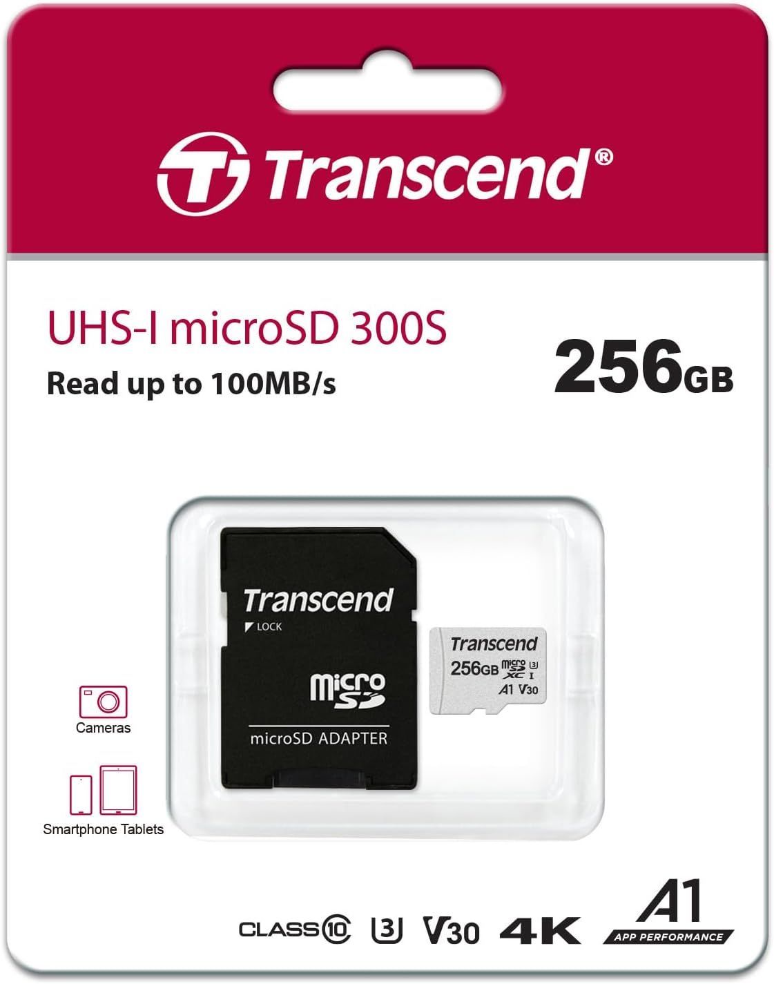  Transcend マイクロSDカード 256GB TS256GUSD300S-A u003c3u003e MicroSDメモリーカード