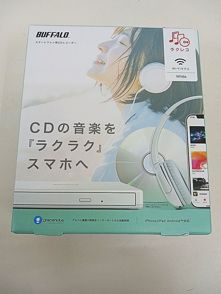 BUFFALO バッファロー スマートフォン用 CDレコーダー ラクレコ Wi-Fi