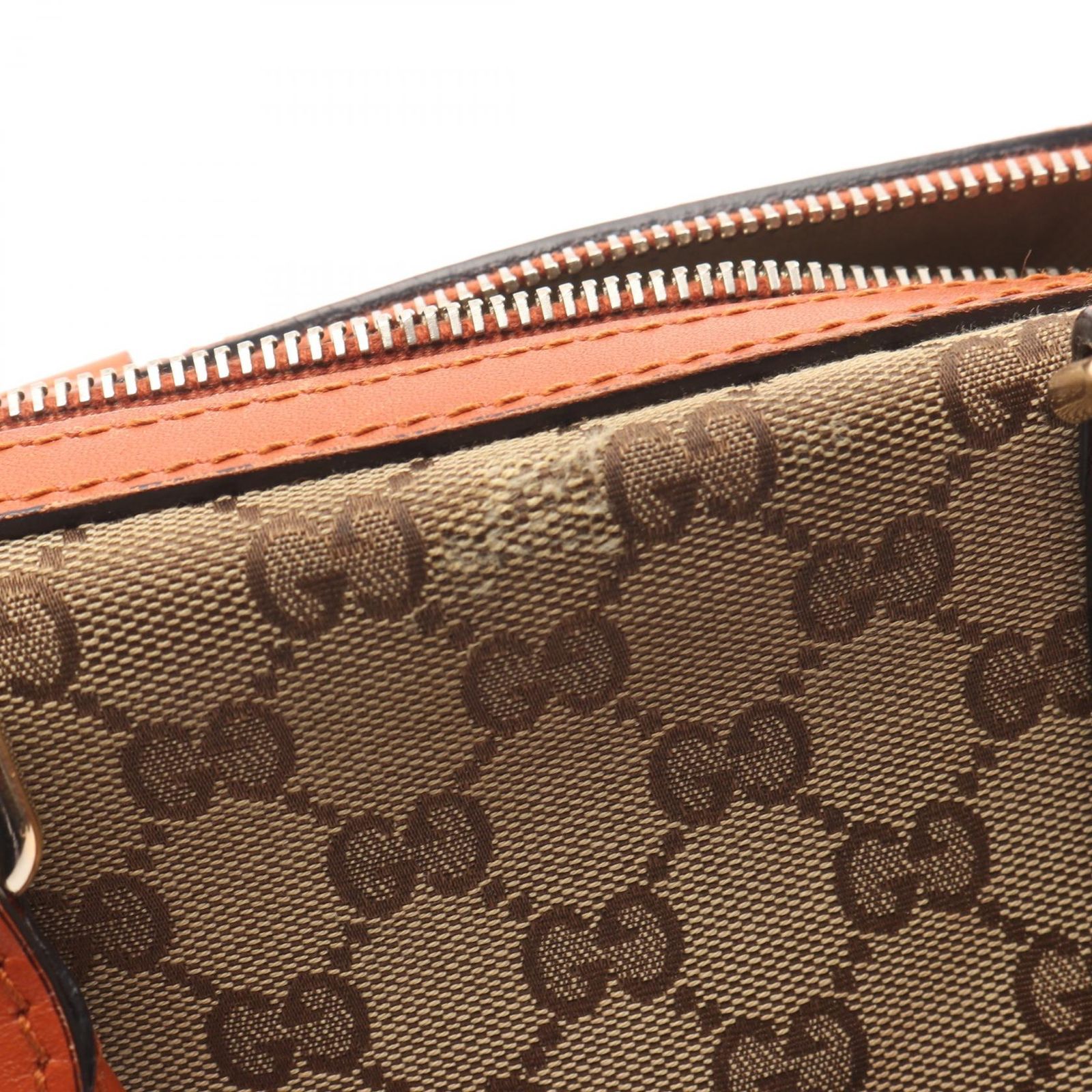 美品✨GUCCI グッチ GGキャンバス スタッズ トートバッグ ブラウン 