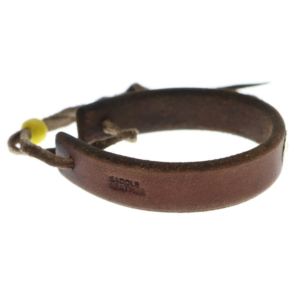 goro's (ゴローズ) 金メタル付き革ブレス ブラウン