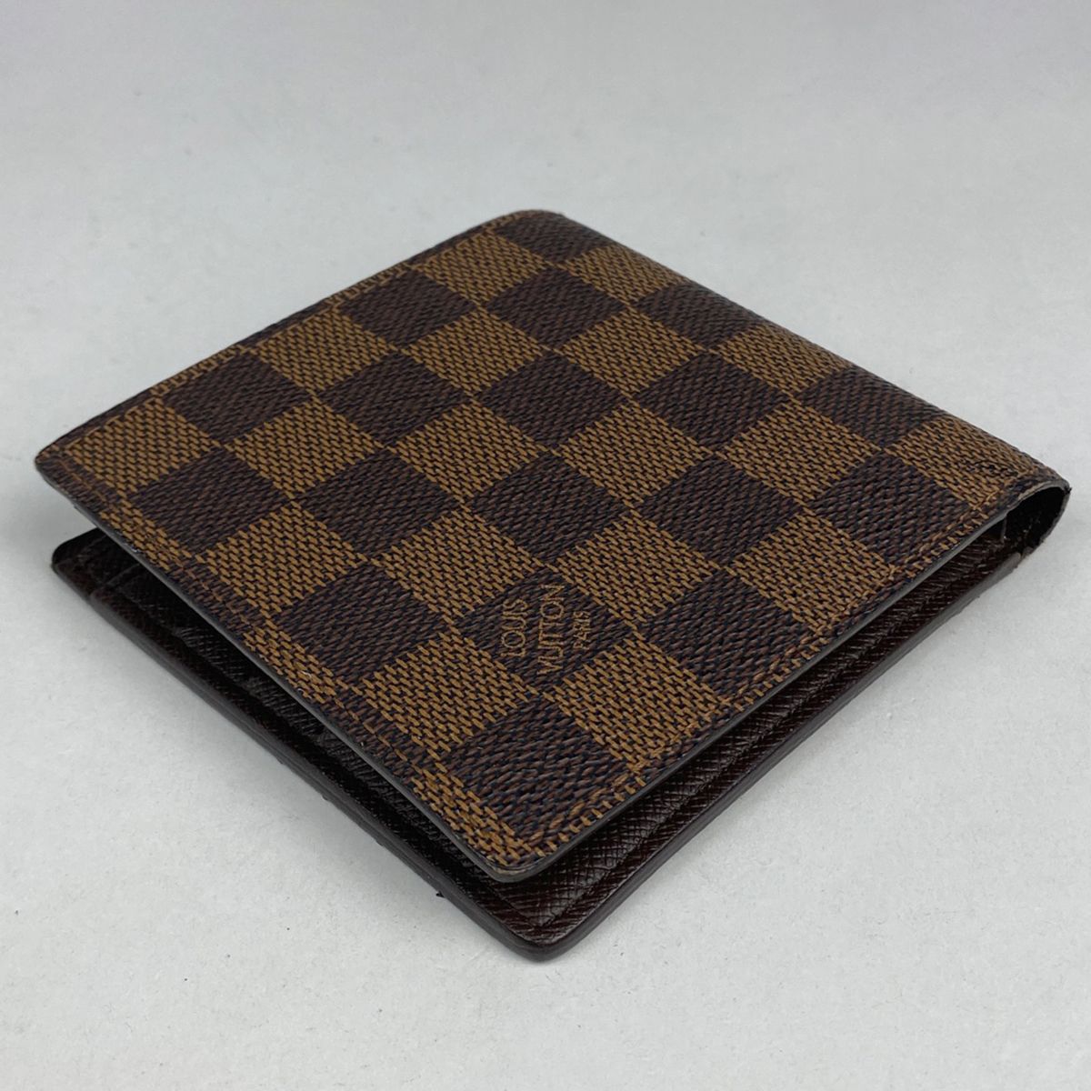 ルイヴィトン ダミエ ポルトフォイユマルコ 二つ折り財布 男女兼用 ブラウン LOUIS VUITTON（ルイ・ヴィトン） ルイ ヴィトン 二つ折り財布 ダミエ