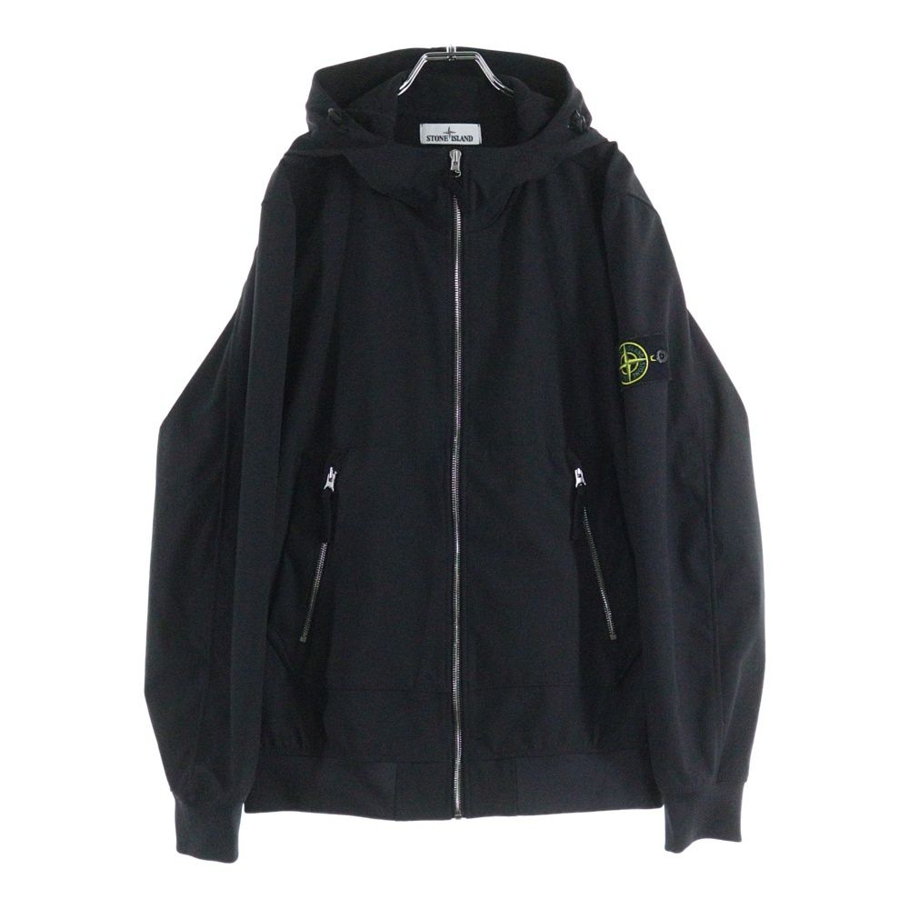 Stone  ブラック　パーカー　ソフトシェル STONE ISLAND (ストーンアイランド) 21SS Soft Shell-R Hooded Jacket