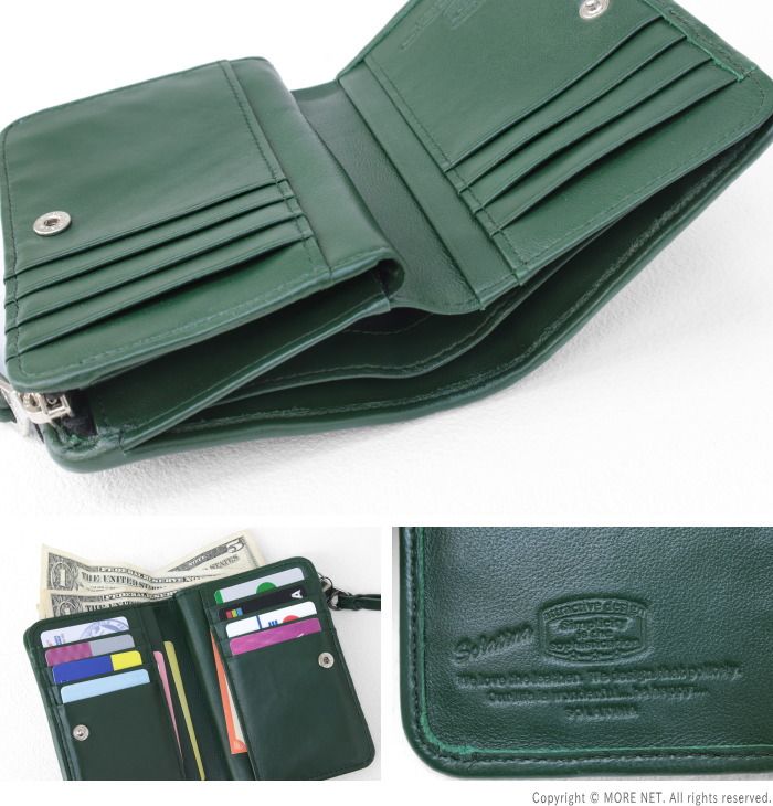 ソラチナ SOLATINA シープレザーキルティングミドルウォレット SW