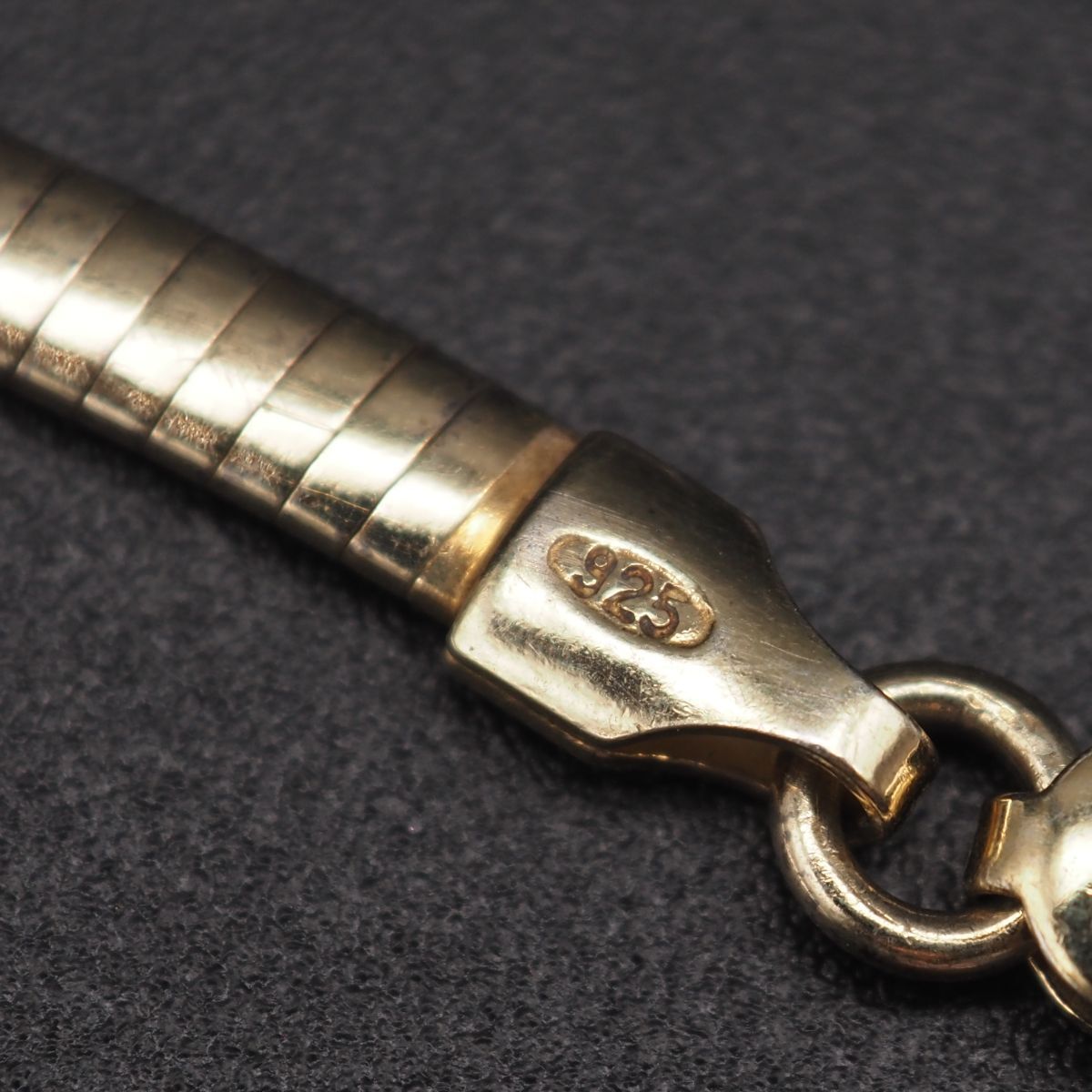 L595 ヴィンテージ 925 ITALY刻印 チョーカー ネックレス オメガ