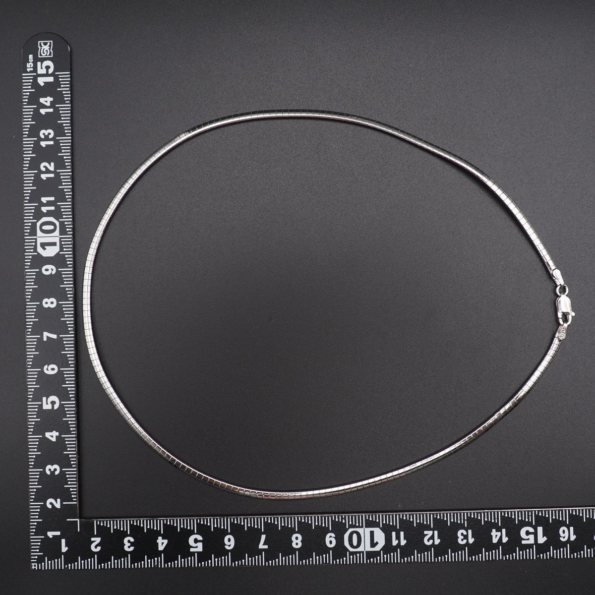 L580 ヴィンテージ 925 ITALY刻印 チョーカー ネックレス オメガ