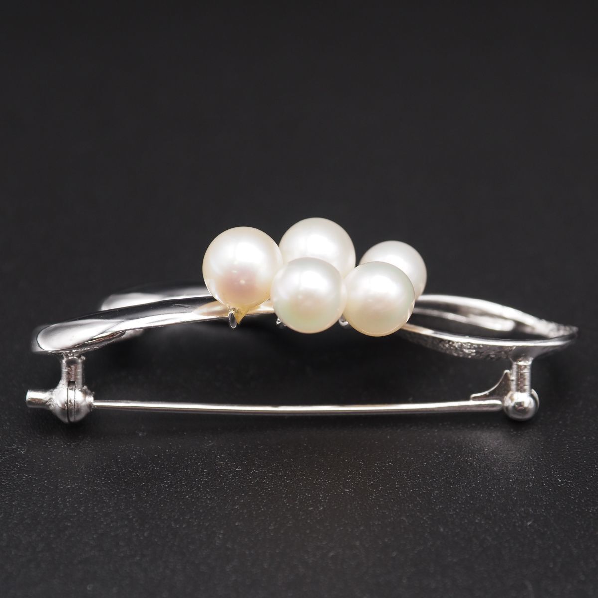 K*G様 本真珠 パールブローチ 大振りサイズ 925刻印 本真珠 パール