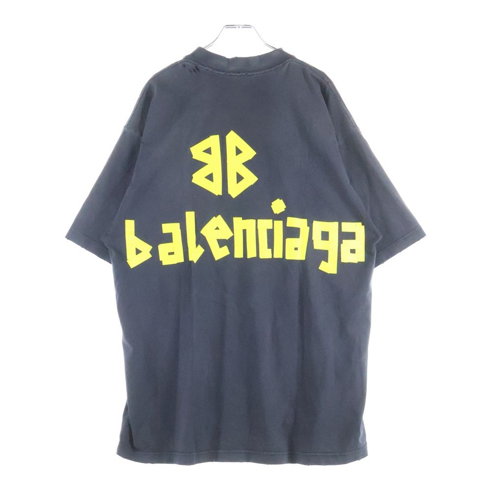 BALENCIAGA (バレンシアガ) 23SS TAPE TYPE MEDIUM FIT TEE デストロイ
