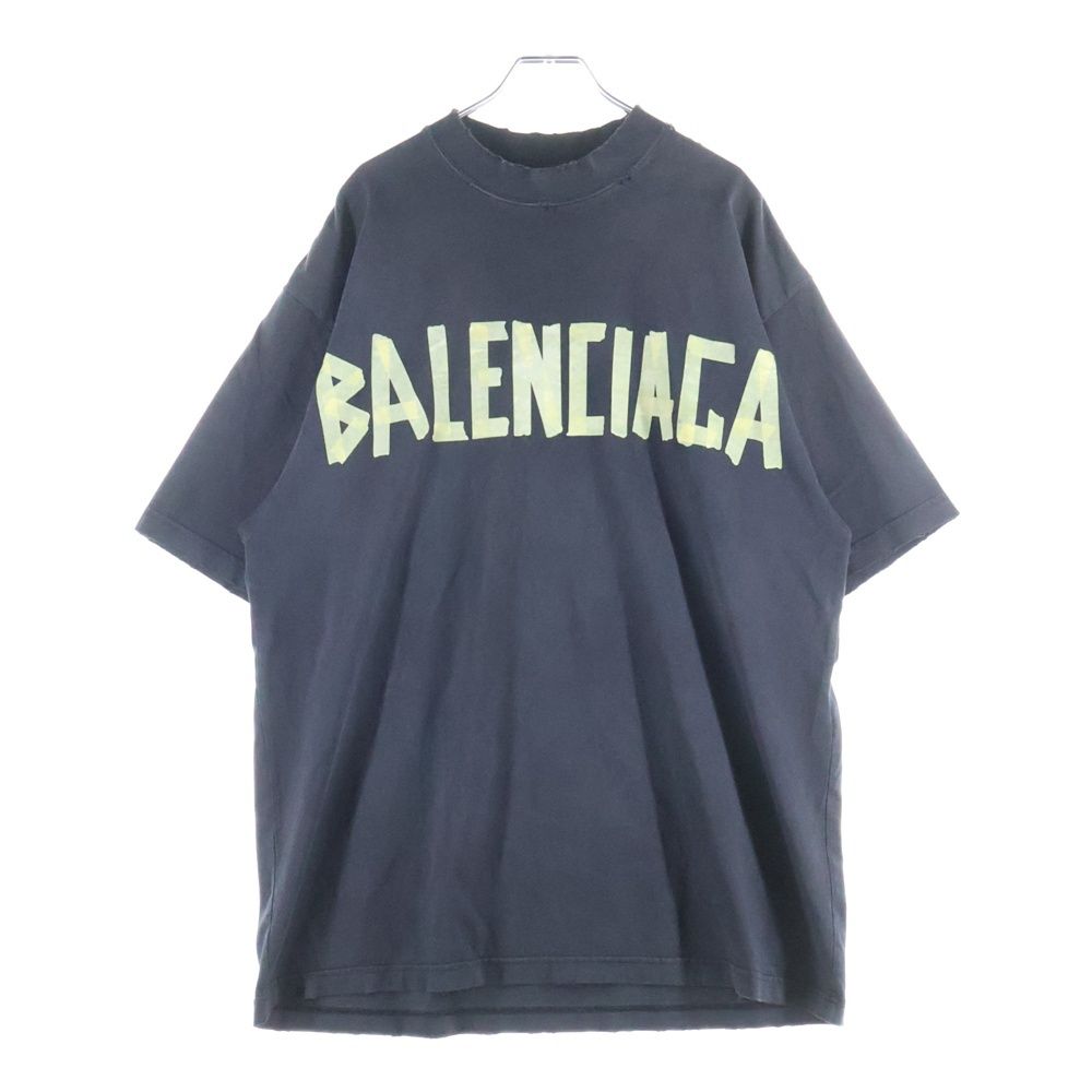 BALENCIAGA (バレンシアガ) 23SS TAPE TYPE MEDIUM FIT TEE デストロイ