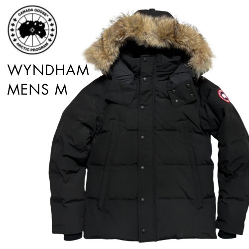 カナダグース ウィンダムパーカ メンズM 黒 ブラック ダウン 3808ma
