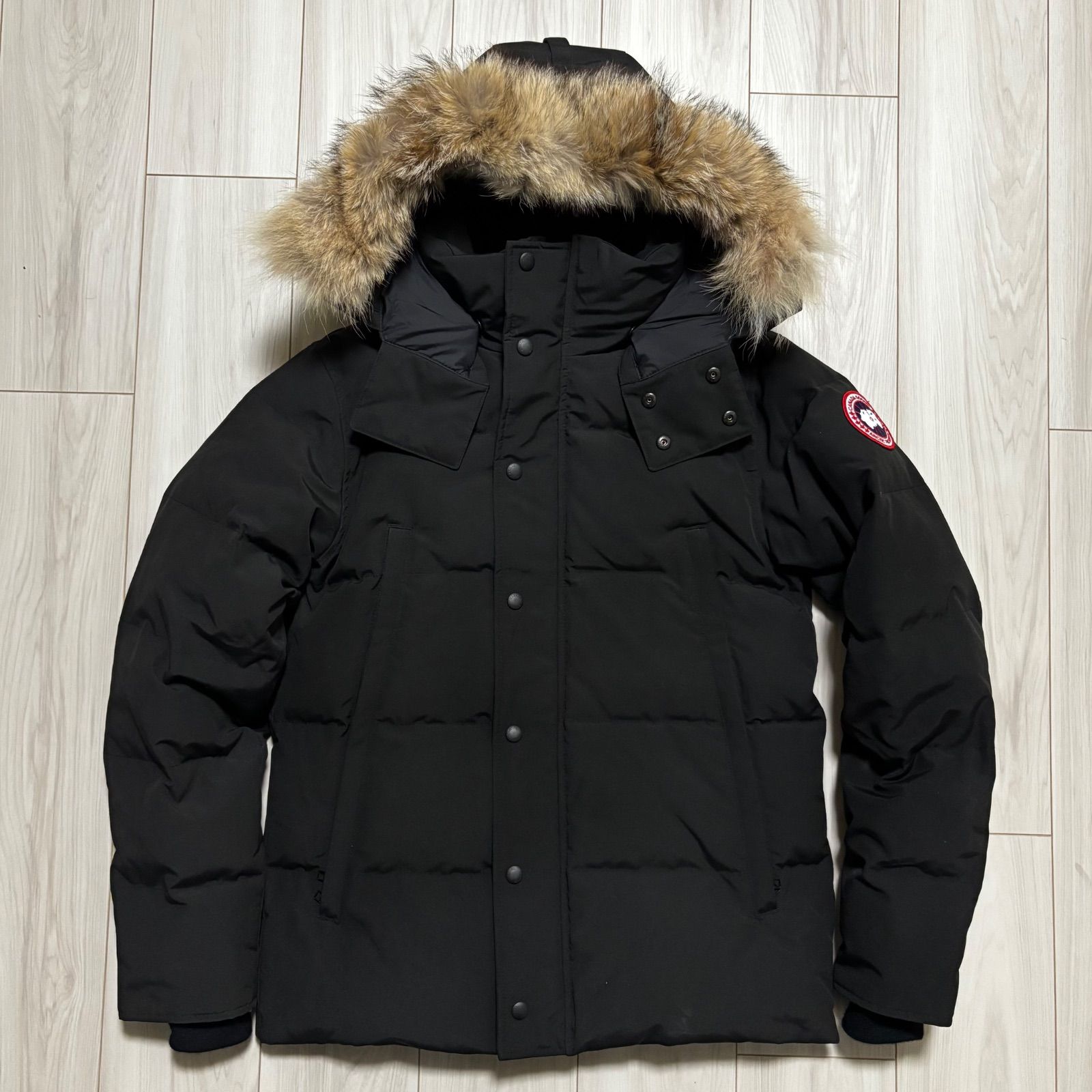 カナダグース ウィンダムパーカ メンズM 黒 ブラック ダウン 3808ma